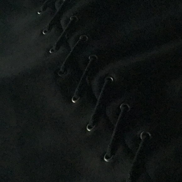 Escada Sport Classic Short Sleeve Dress w Lace & Grommet Detail Black Sz 38 - Picture 10 of 16